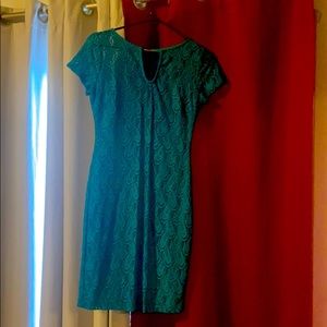 Bisou Bisou teal dress size 6